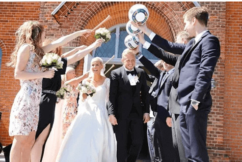 Max Schmeichel Parents Wedding